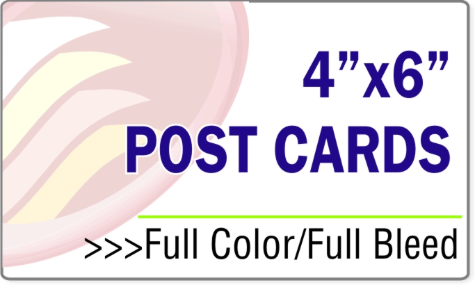 Post Card 4" x 6" - GLOSSY STOCK