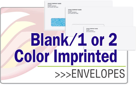 Envelopes - Blank, 1 or 2 Colors