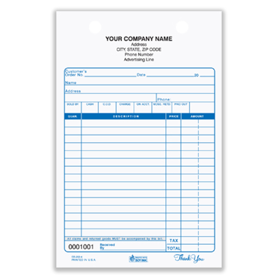 (image for) General Sales - Register Form - GS-202-2 Part 5.5 x 8.5