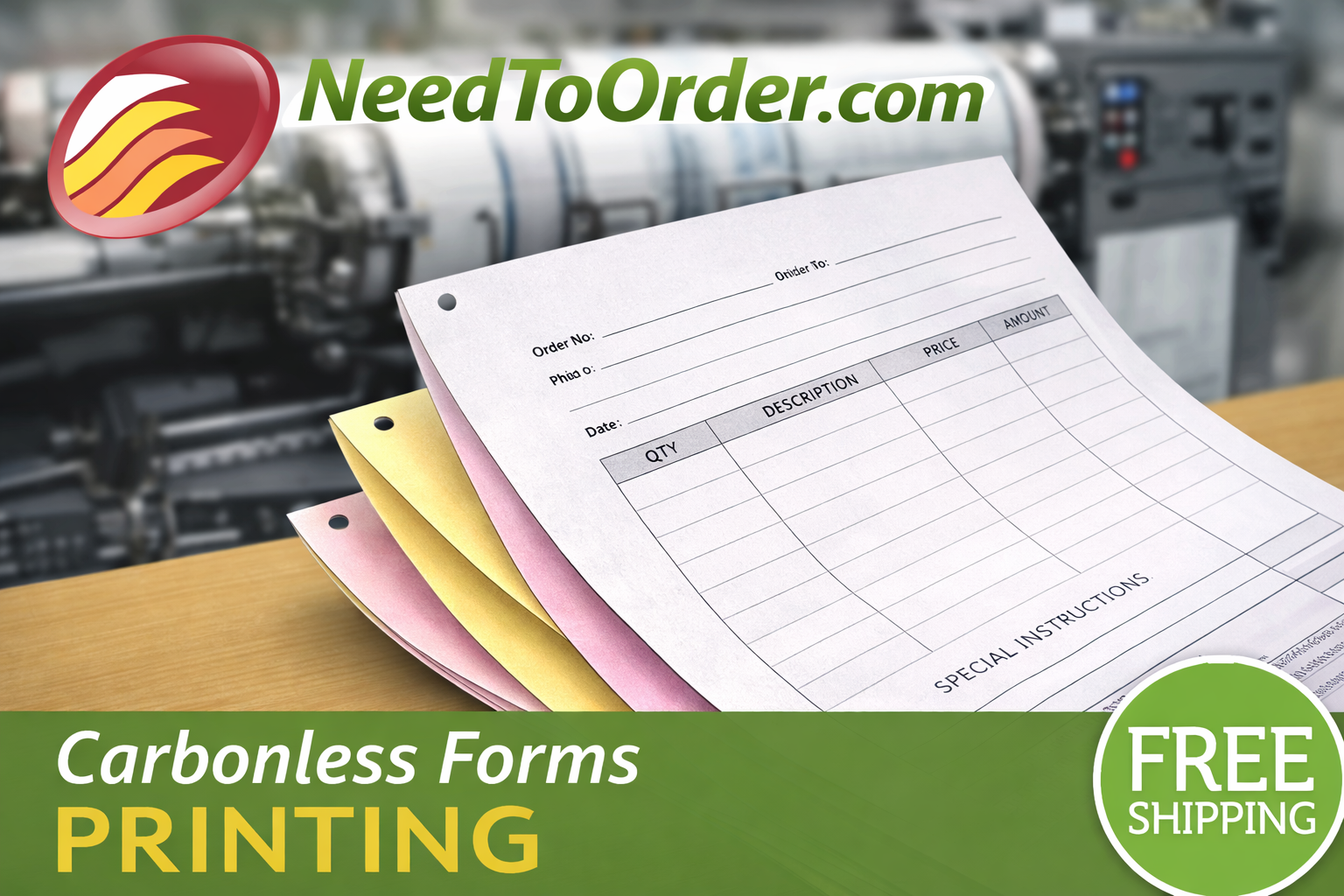 Carbonless Forms Printing - NeedToOrder.com